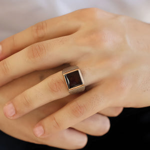 925 Sterling Sulamani Aqeeq Ring